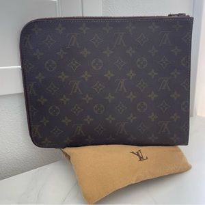 RARE AUTHENTIC LOUIS VUITTON BIG POCHE - DOCUMENTS VINTAGE CLUTCH PORTFOLIO BAG